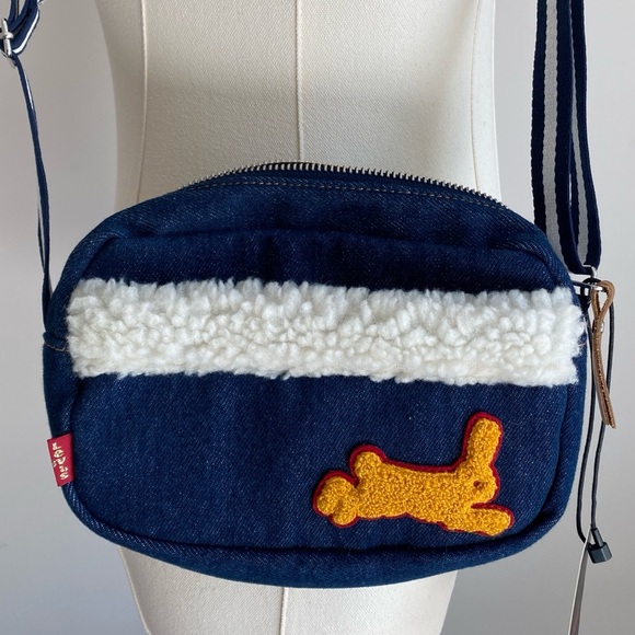 Levi's Handbags - NWT Levi's Red Tag Denim Bunny Rabbit Shoulder Crossbody Bag Limited Edition